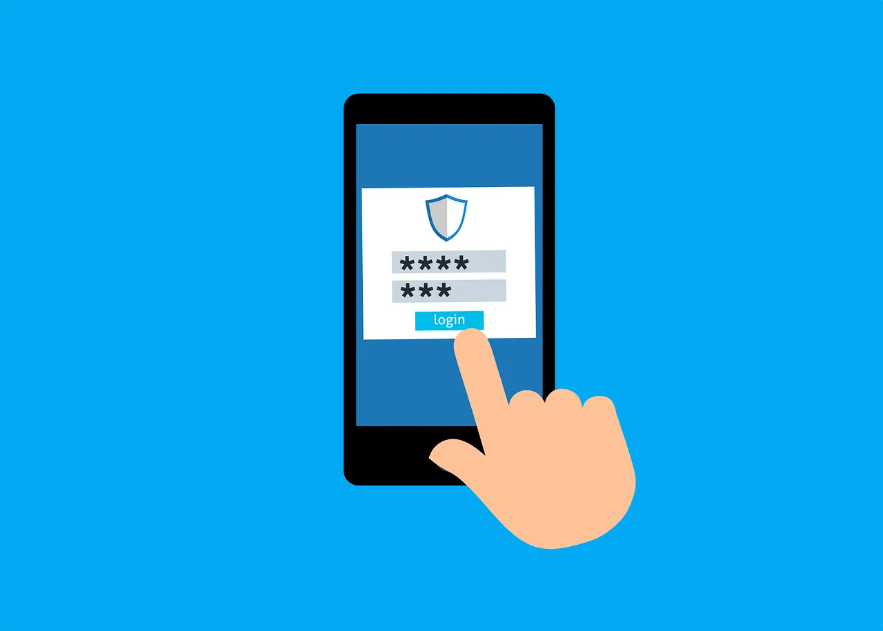 Free password login sign vector