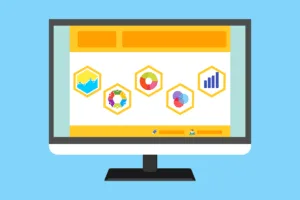 Free statistic survey website vector