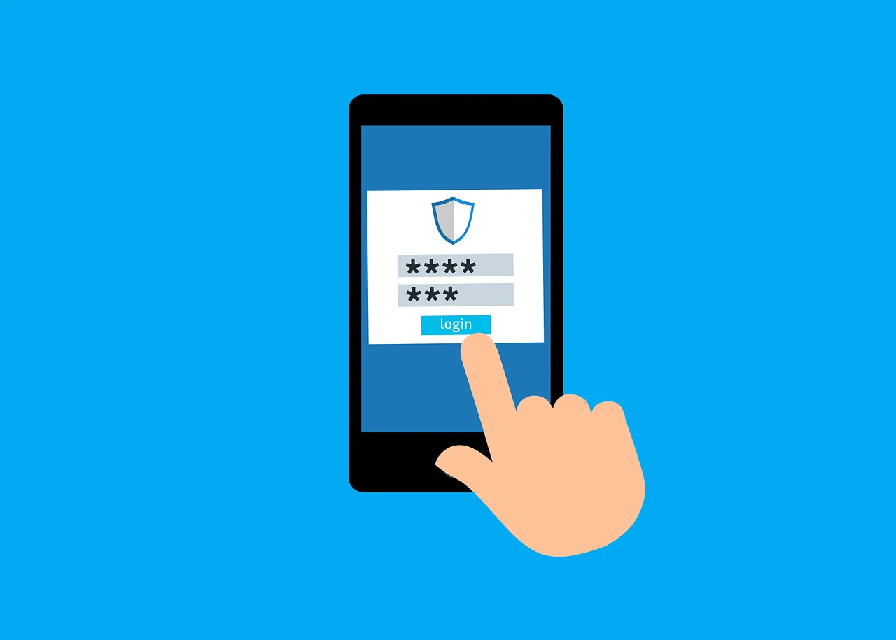 Free password login sign vector