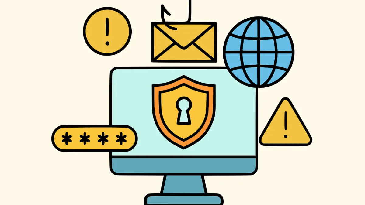 Free cybercrime security scam vector