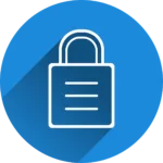 Free castle security locked vector