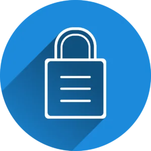 Free castle security locked vector