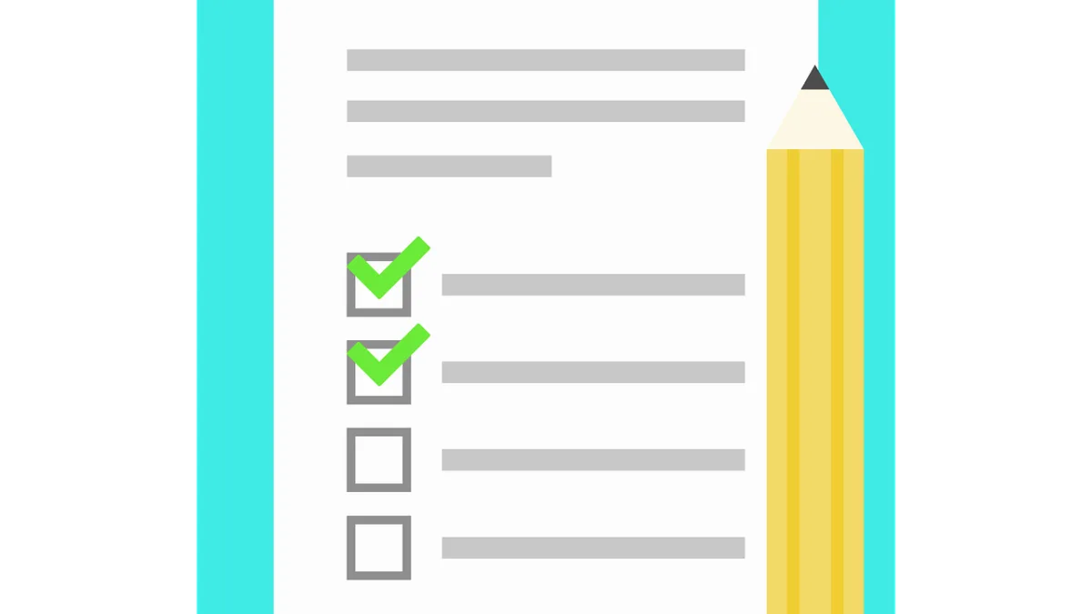 Free list notes icon illustration