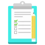 Free list notes icon illustration